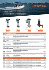 Torqeedo Cruise prijslijst