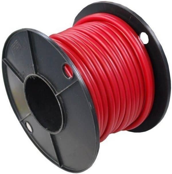 Cable de batería rojo 35mm² rollo 25 metros