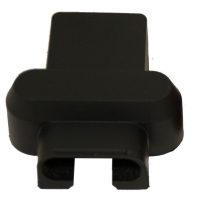 Tapa aislante del terminal de batería negra (-) para cable doble