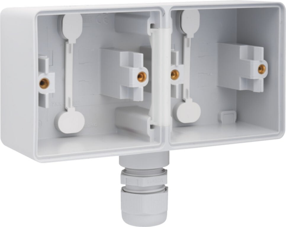 Boîte en saillie double horizontale