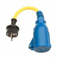 Enchufe adaptador 16A/250V Schuko/CEE