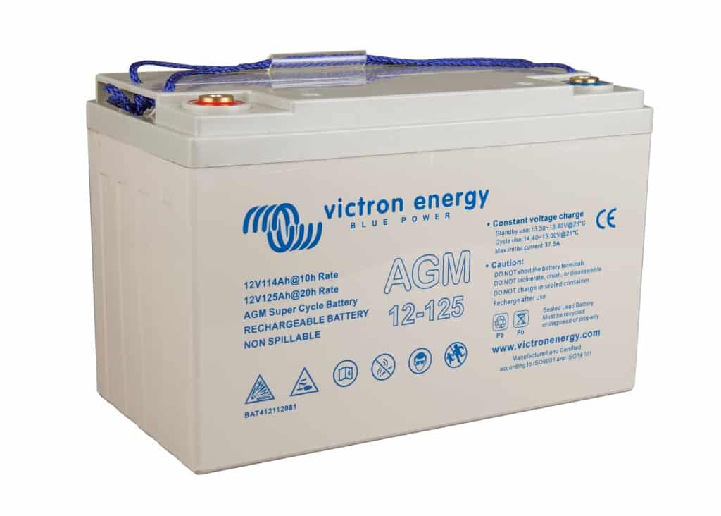 Batería Victron AGM Super ciclo 12V/125Ah (M8)