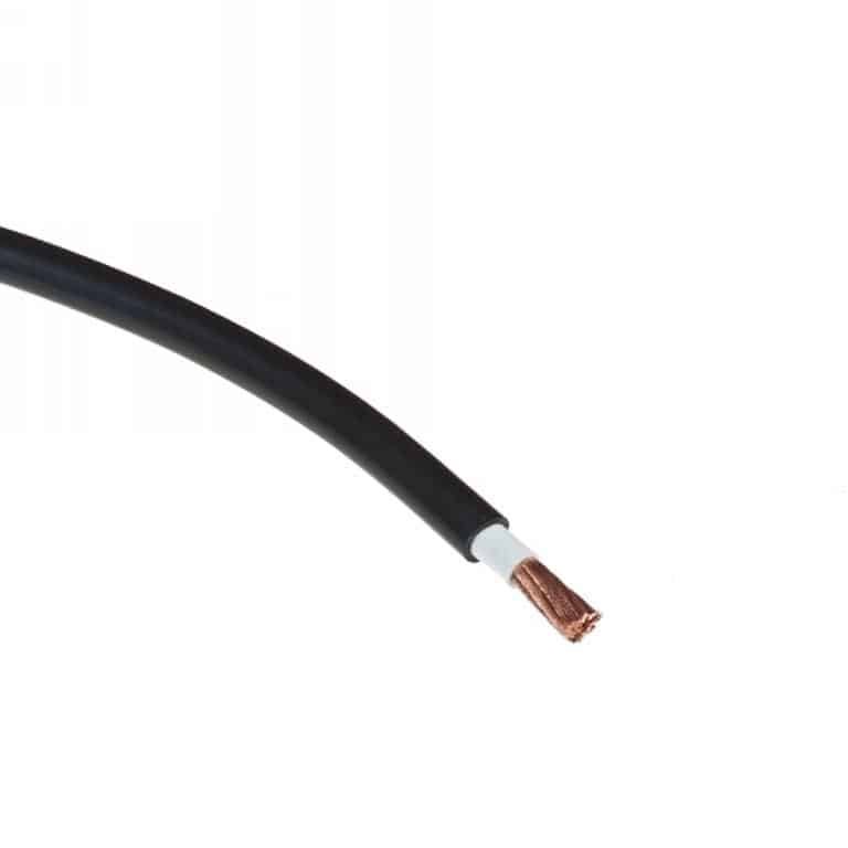 Battery cable black 10mm² per meter
