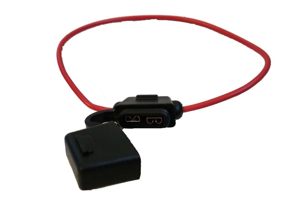 Fuse holder 3mm2 black plug fuse (ip67)