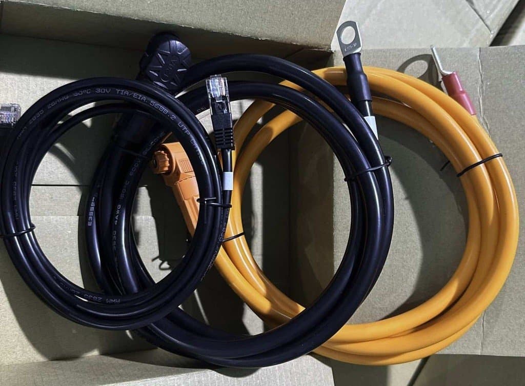 Voltsmile Juego de cables para batería 120A 600V M8