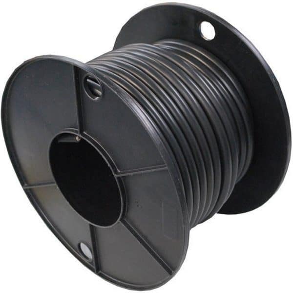 Kabel akumulatorowy czarny 16mm² rolka 50 metrów