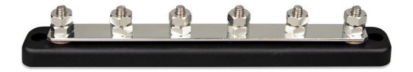 DC Verdeelrail 150A 6x M6 inclusief ABS kap
