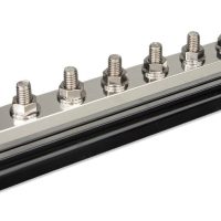 Carril de distribución CC 600 A 8 x M10 con cubierta ABS