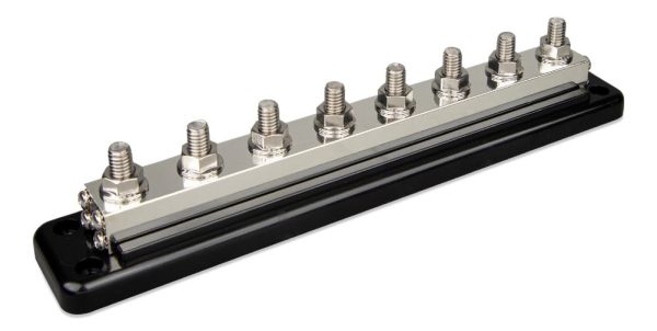 DC Verdeelrail 600A 8x M10 inclusief ABS kap