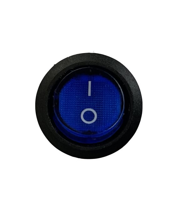 Mini Tuimelschakelaar 12V/16A blauw aan-uit