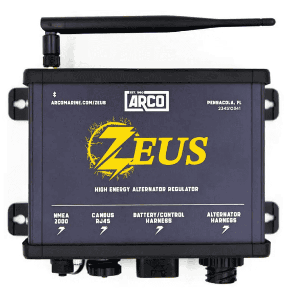 ARCO Zeus dynamo regulator with support for direct integration with the Victron GX device.