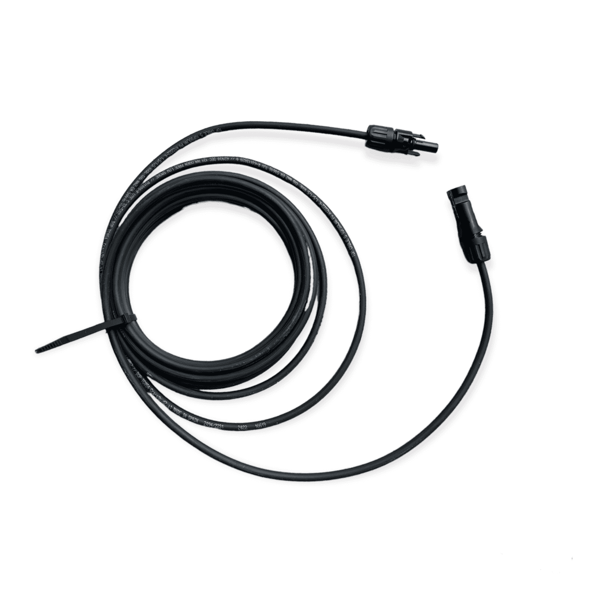 Przedłużacz kablowy TopSolar 5 metrów czarny 6mm² MC4-MC4