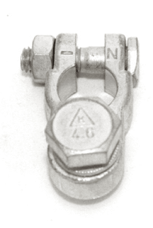 Battery terminal clamp M10 plus (+)