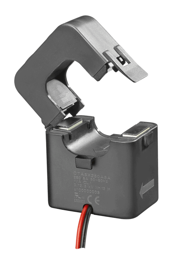 Bobina de medición Carlo Gavazzi de 150 amperios de núcleo dividido