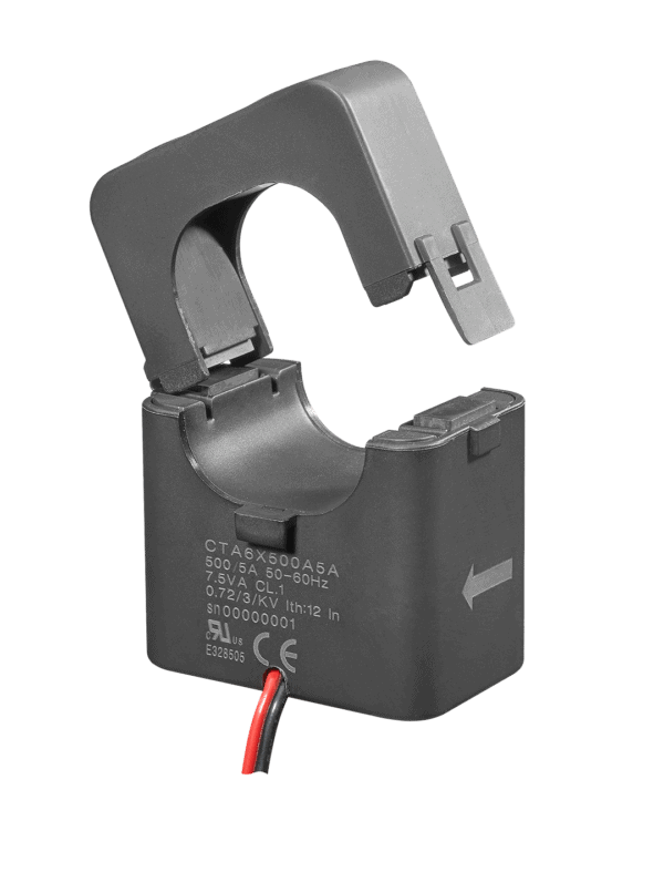 Bobina de medición Carlo Gavazzi de 300 amperios de núcleo dividido