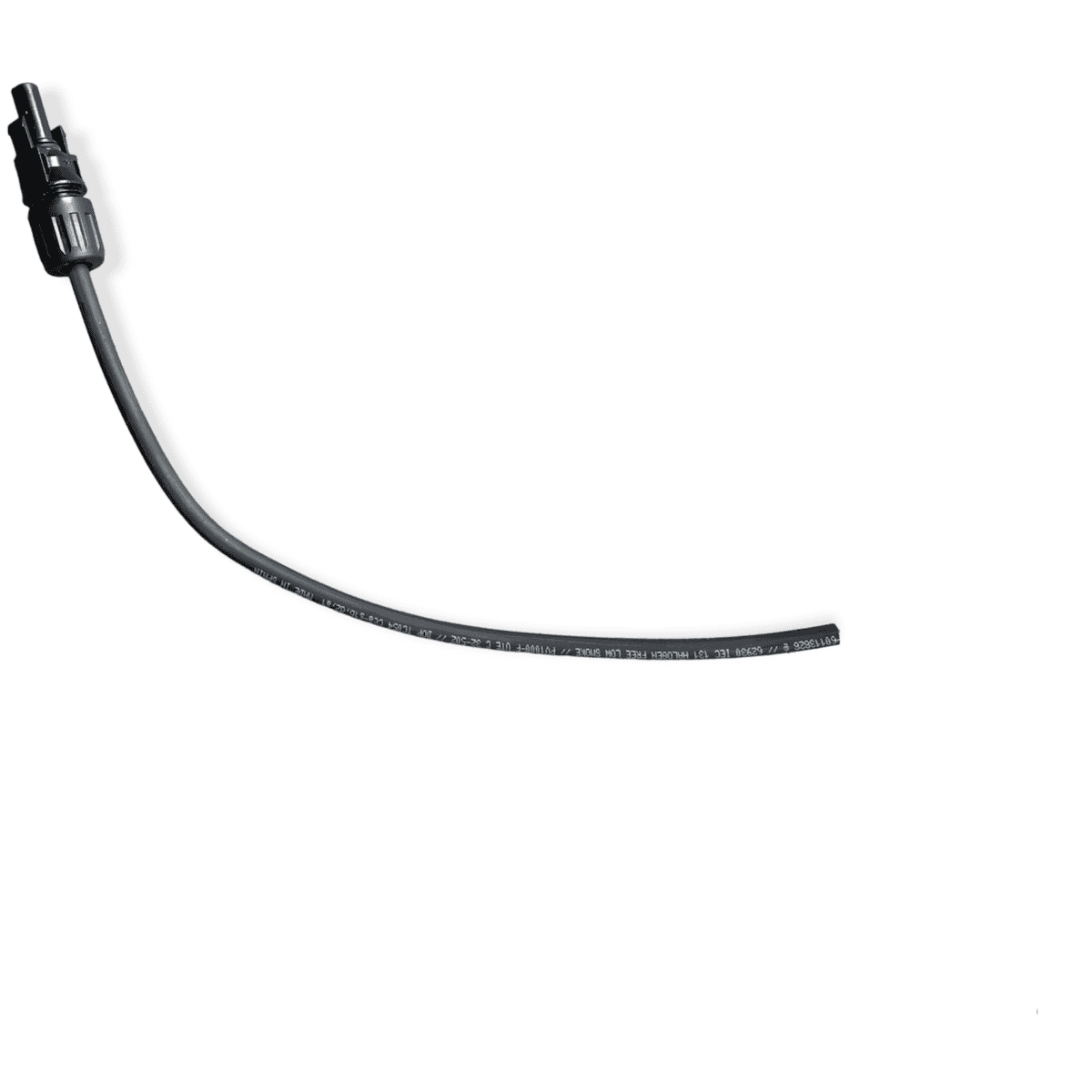 TopSolar Kabelverlängerung 30 cm Schwarz 6mm² MC4 offener Drahtanschluss