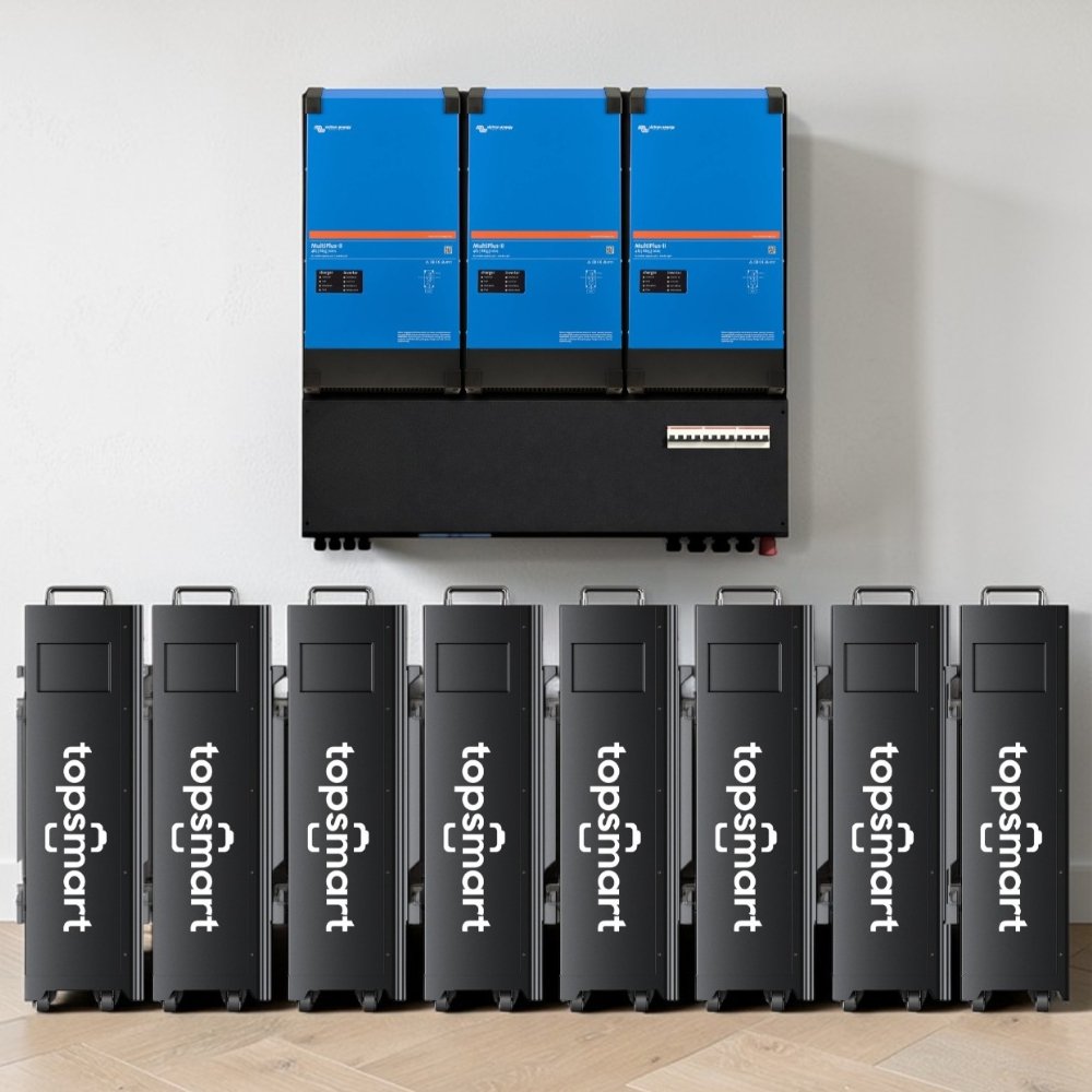 Batterie TopSmart ESS triphasée 15 kW 128 kWh pour la maison intelligente