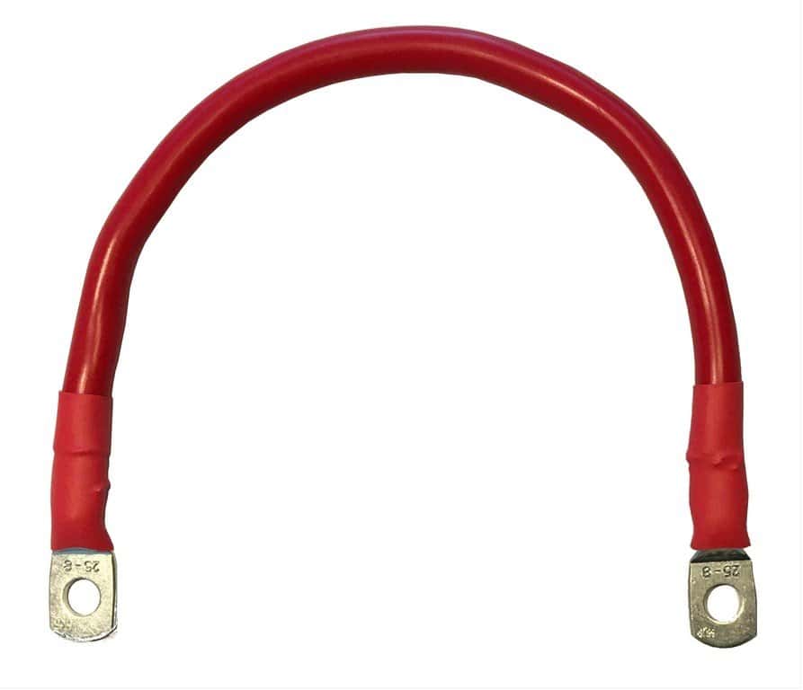 Accukabel verloop rood 25mm² 50cm M6-M6