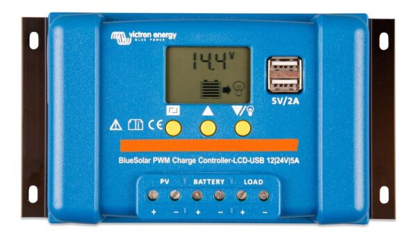 Victron BlueSolar PWM 12/24V-5A LCD et USB