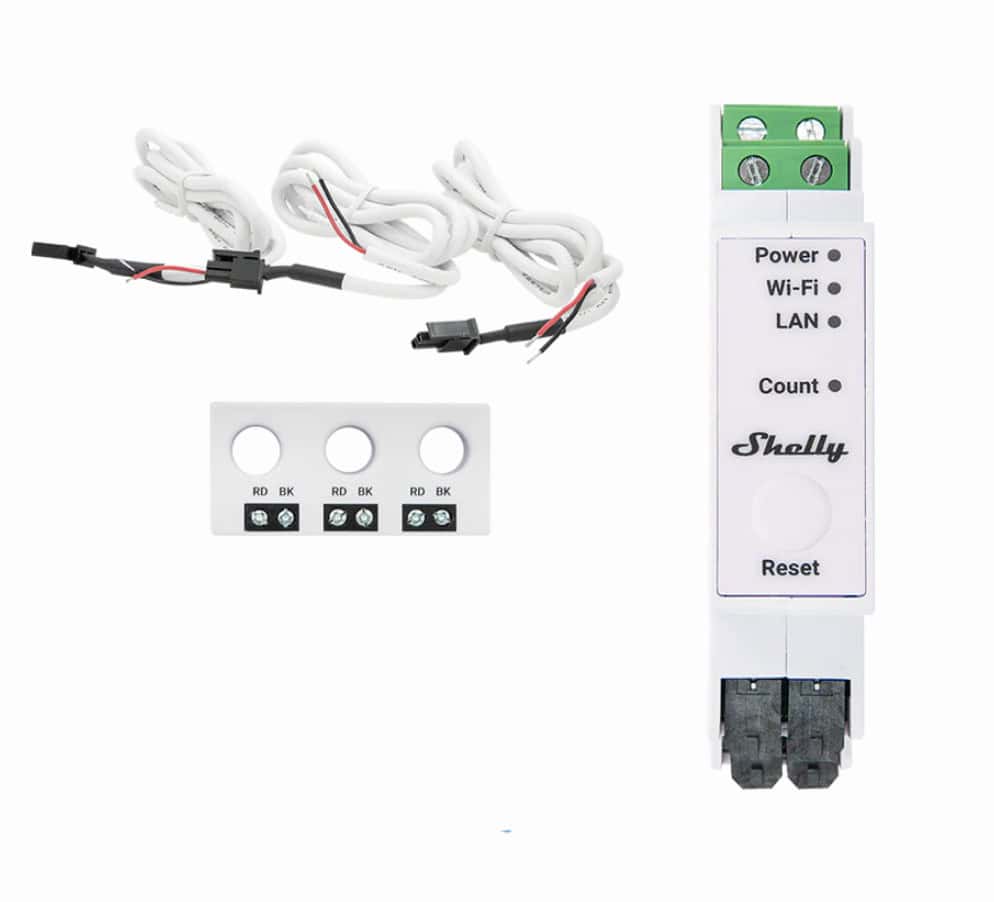 Medidor de energía Shelly Pro 3EM CT63
