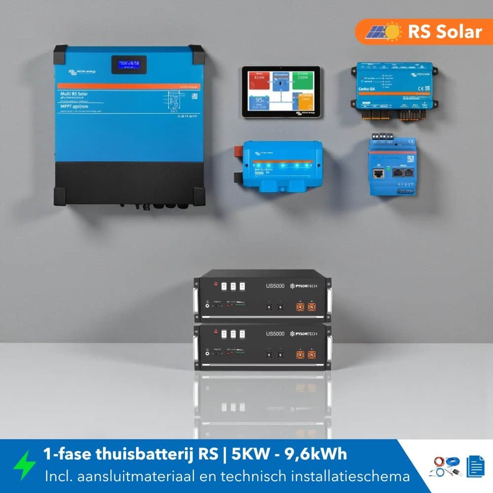 Conjunto de batería doméstica monofásica de 5KW y 9