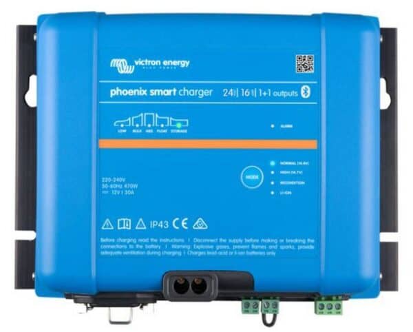 Cargador de baterías Victron Phoenix Smart IP43 24/16 (1+1) 120-240V