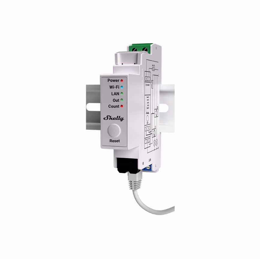 Shelly Pro EM energiemeter 50A met 1x 50A CT